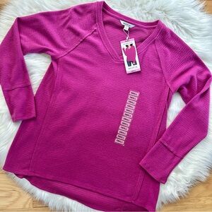 NWT Wildfox Haley Brushed Long Sleeve V-neck Sweater Top Size Small